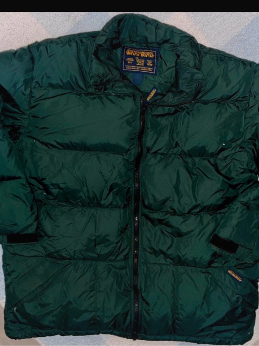 Woolrich Men's Forest Green Quilted Puffer Jacket
